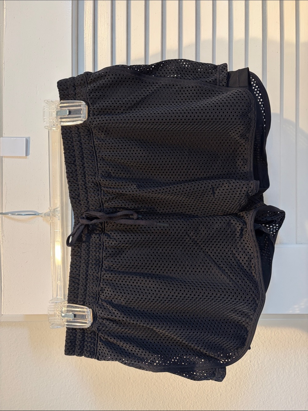 IVY PARK Black Perforated Athletic Shorts